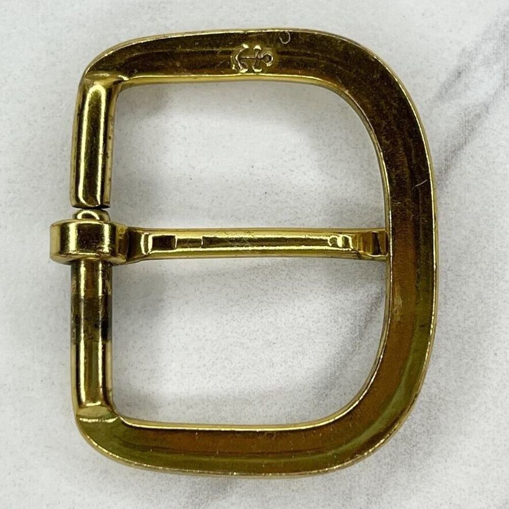 Gold Tone Rounded Simple Basic Belt Buckle - Picture 2 of 9